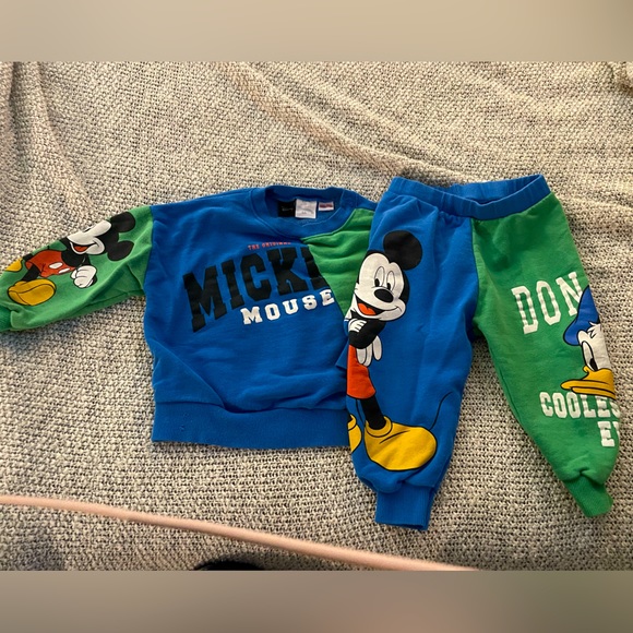 Zara Matching Sets Zara Disney Character Blue Green Loungewear Set